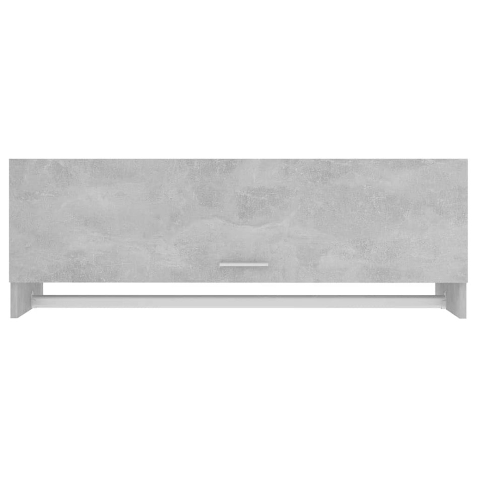 Armario de madera contrachapada gris hormigón 100x32,5x35