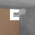 Armario de madera contrachapada gris hormigón 100x32,5x35