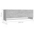 Armario de madera contrachapada gris hormigón 100x32,5x35