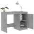 Escritorio de madera contrachapada gris hormigón 100x50x76