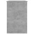 Escritorio de madera contrachapada gris hormigón 100x50x76
