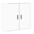 Aparador de madera contrachapada blanco 80x33x70