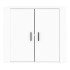 Aparador de madera contrachapada blanco 80x33x70