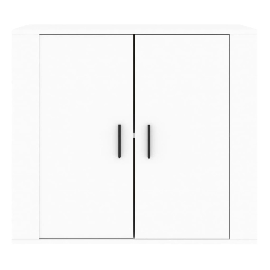 Aparador de madera contrachapada blanco 80x33x70