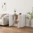 Aparador de madera contrachapada blanco 80x33x70