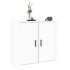 Aparador de madera contrachapada blanco 80x33x70