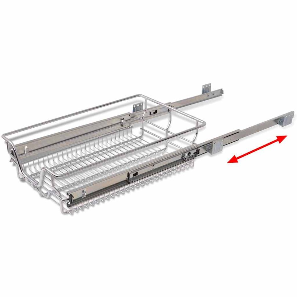 Bandejas de alambre extraíbles 2 uds plateado 400