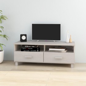 Mueble de TV HAMAR madera maciza de pino blanco 106x40x40