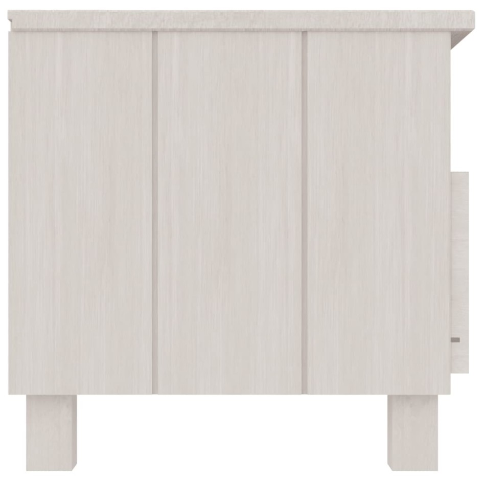 Mueble de TV HAMAR madera maciza de pino blanco 106x40x40