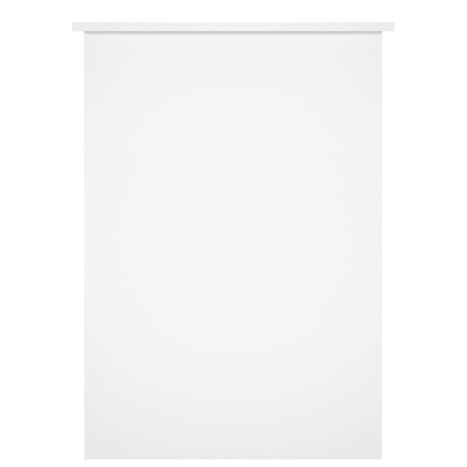 Escritorio madera contrachapada blanco brillante 100x55x75