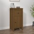 Aparador de madera maciza de pino marrón miel 40x35x80