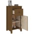 Aparador de madera maciza de pino marrón miel 40x35x80