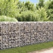 Muro de gaviones con cubiertas acero galvanizado 200x20x85 cm