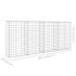 Muro de gaviones con cubiertas acero galvanizado 200x20x85