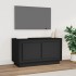 Mueble para TV madera contrachapada negro 80x35x45
