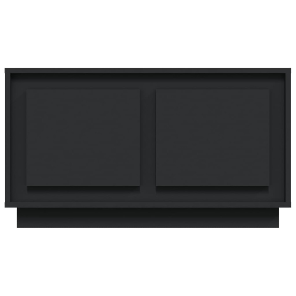 Mueble para TV madera contrachapada negro 80x35x45