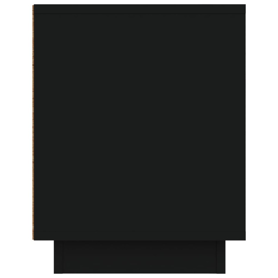 Mueble para TV madera contrachapada negro 80x35x45