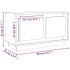 Mueble para TV madera contrachapada negro 80x35x45