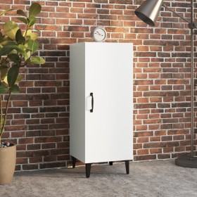 Aparador de madera contrachapada blanco 34,5x34x90