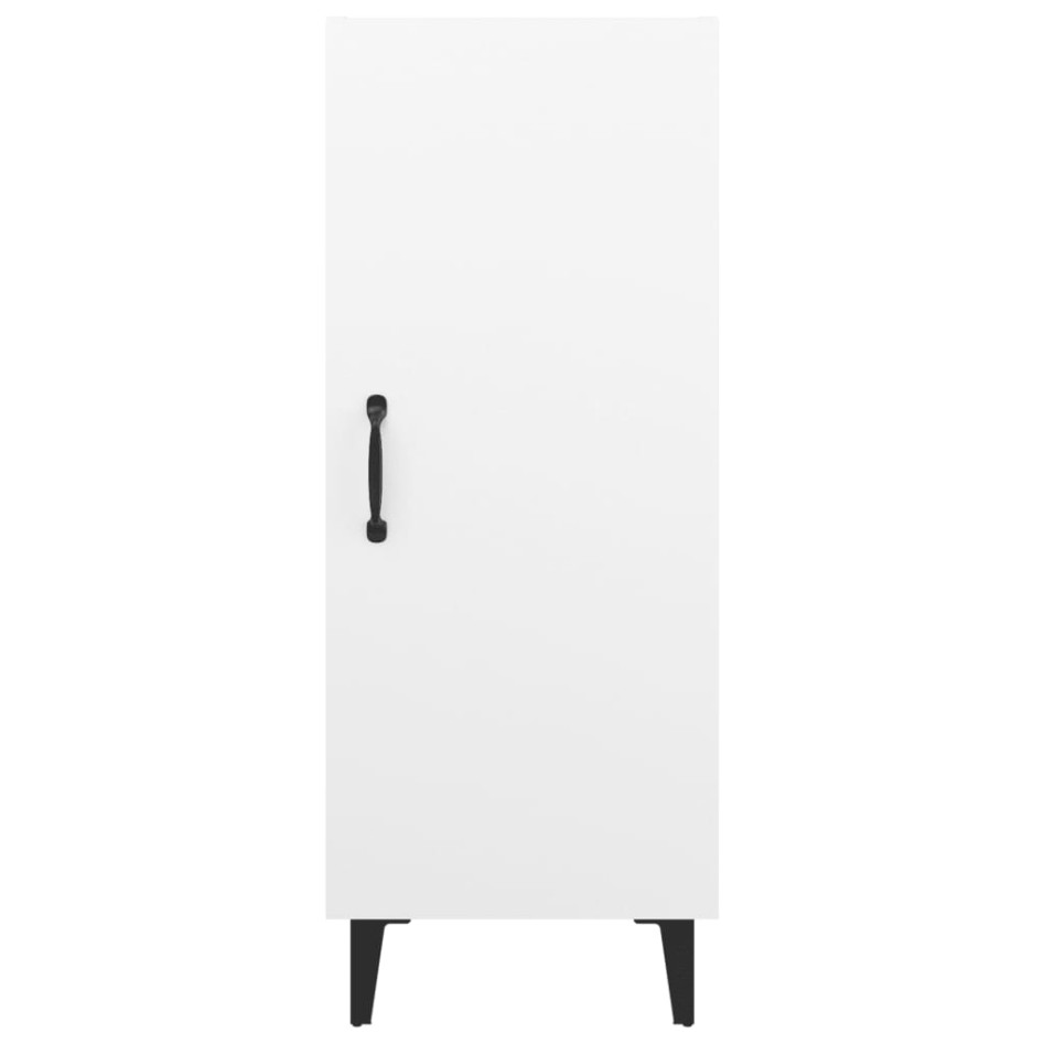 Aparador de madera contrachapada blanco 34,5x34x90