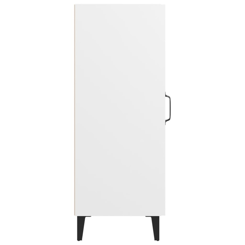 Aparador de madera contrachapada blanco 34,5x34x90