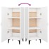 Aparador de madera contrachapada blanco 34,5x34x90