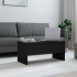 Mesa de centro madera de ingeniería negro 102x50,5x46,5