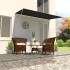 Toldo retráctil 350x150 cm gris