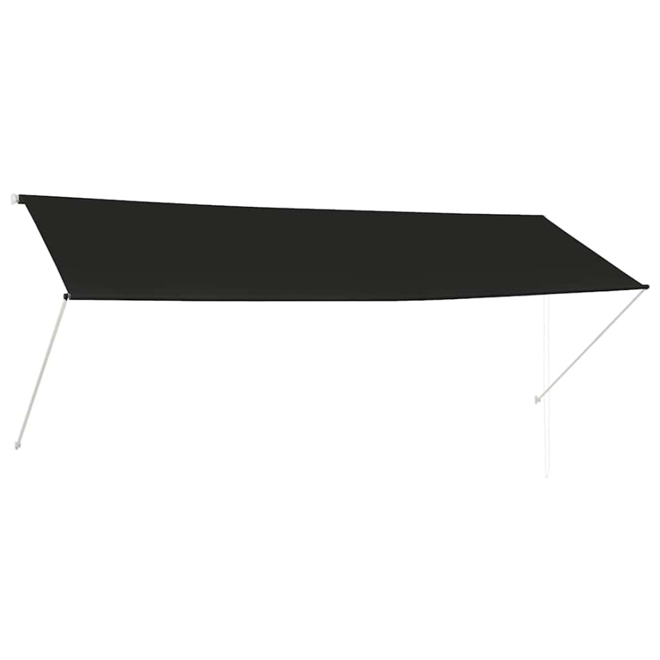 Toldo retráctil 350x150 cm gris