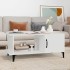 Mesa de centro madera contrachapada blanco 90x50x40