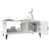 Mesa de centro madera contrachapada blanco 90x50x40
