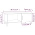 Mesa de centro madera contrachapada blanco 90x50x40