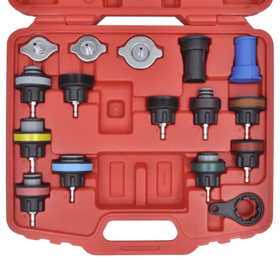 Kit de prueba de presión del radiador de 18