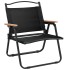 Sillas de camping 2 uds tela Oxford negro 54x43x59