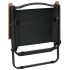 Sillas de camping 2 uds tela Oxford negro 54x43x59