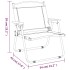 Sillas de camping 2 uds tela Oxford negro 54x43x59