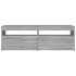 Mueble de TV con luces LED gris Sonoma 120x35x40