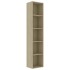 Estantería madera contrachapada color roble 40x30x189