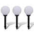 Lámparas de camino de jardín 3 uds LED 20 cm con