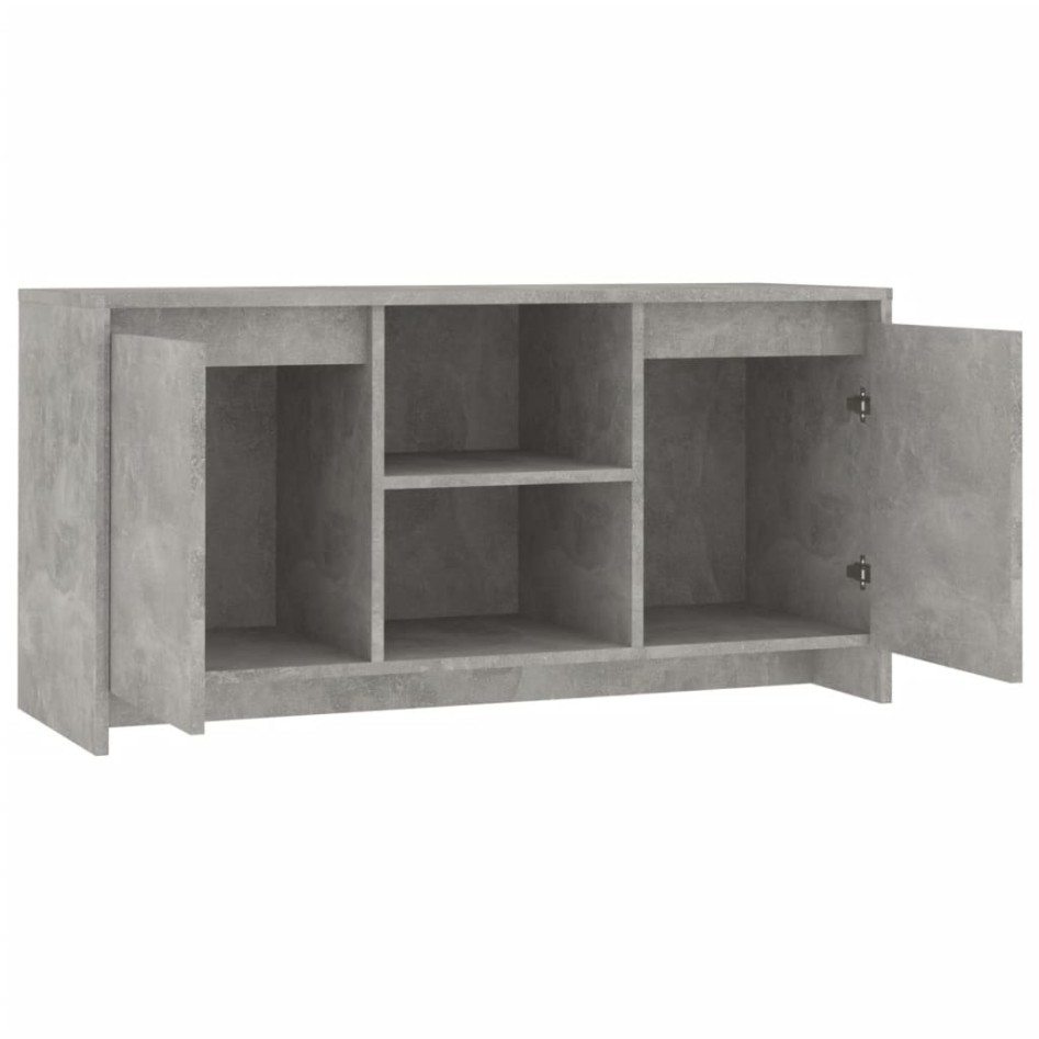 Mueble de TV madera contrachapada gris hormigón