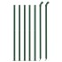 Cerca de alambre con brida verde 1x10