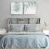 Mueble cabecero gris hormigón 160x19x103,5