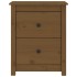 Mesitas de noche 2 uds madera de pino marrón miel 50x35x61,5