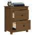 Mesitas de noche 2 uds madera de pino marrón miel 50x35x61,5