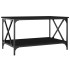 Mesa de centro madera contrachapada y hierro negro 80x50x45
