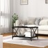 Mesa de centro madera contrachapada y hierro negro 80x50x45