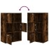 Mueble de almacenaje roble ahumado 60x29,5x90