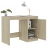 Escritorio madera contrachapada color roble Sonoma 100x50x76