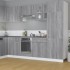 Armario colgante vidrio madera gris Sonoma 60x31x60