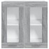 Armario colgante vidrio madera gris Sonoma 60x31x60